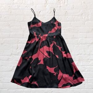 Like 🆕 Loft spaghetti strap sweetheart neckline baby doll flowy pocketed dress